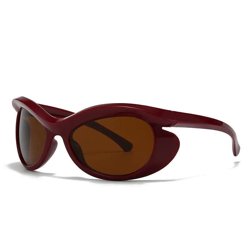 Casual Simple Style Solid Color Pc Special-Shaped Mirror Full Frame Women's Sunglasses