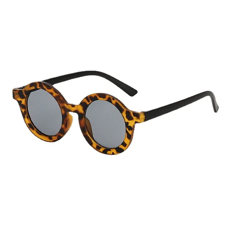 New Retro Round Frame Children's Sunglasses Anti-Blue Ultraviolet Trendy Men's Sunglasses Danish Frosted Multicolor Glasses