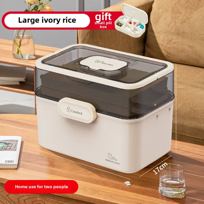 Medicine box Family medicine box household large capacity children's medicine multi-layer medical storage box first aid box small medicine box