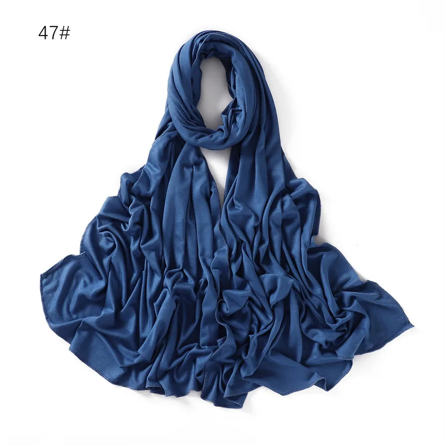 women's basic solid color mercerized cotton modal cotton linen scarves
