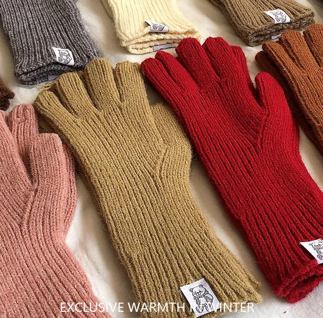 Women's Basic Modern Style Simple Style Solid Color Gloves