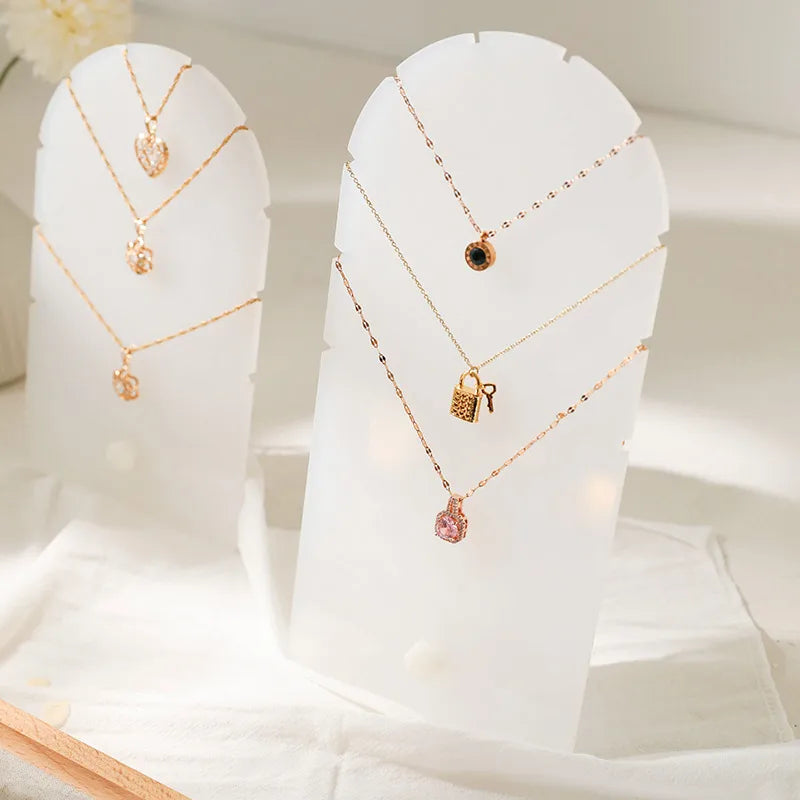 Acrylic Necklace Display Stand Jewelry Shooting Props Artistic Style Assembled Design Necklace Showcase Acrylic Holder