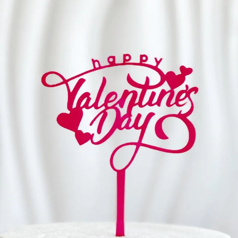 Valentine'S Day Casual Elegant Lady Letter Plastic Holiday Banquet Selfie Cake Decorating Supplies Party Supplies Cake Decorating Supplies 1 Piece