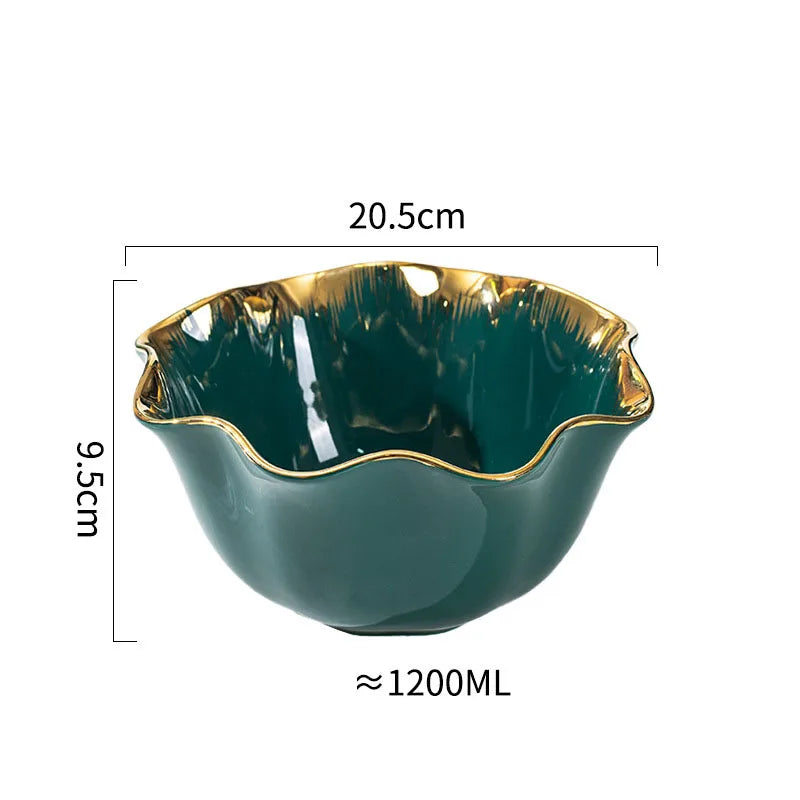 Casual Elegant Glam Solid Color ceramics plate Bowl 1 Piece