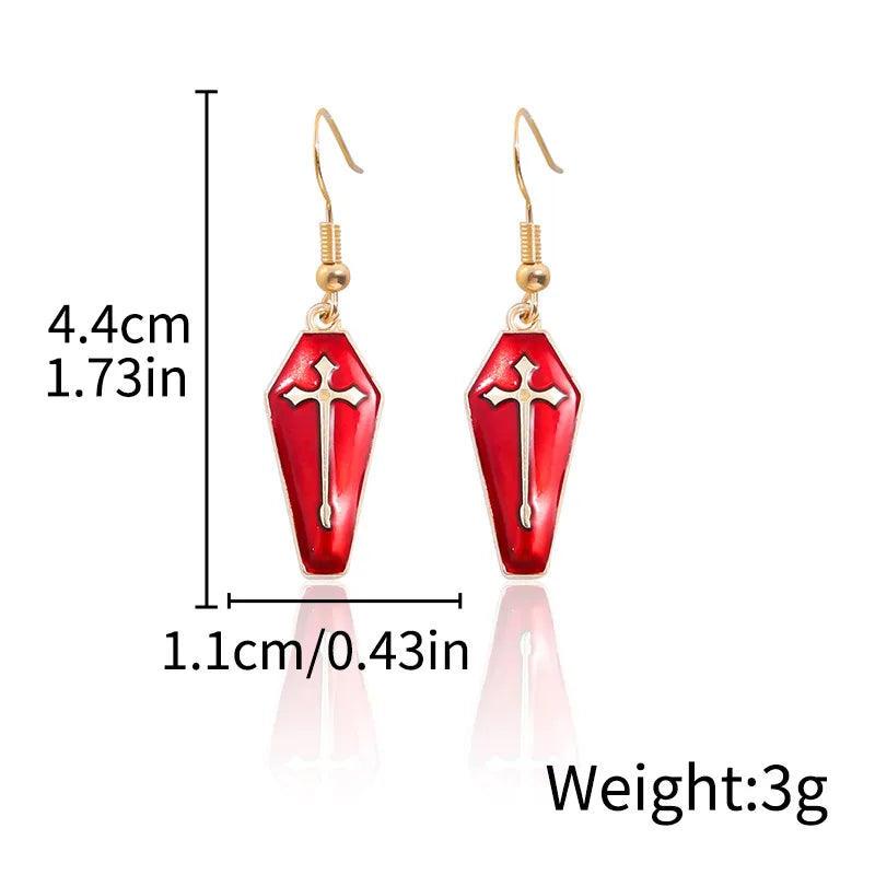 Halloween Ghost Devil Death Zombie Horror Pumpkin Skull Ear Cuff Alloy Geometric Pattern Unisex Original Design Jewelry Earring