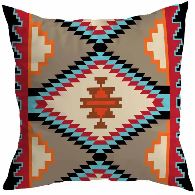 vacation sweet geometric stripe solid color linen fibre peach skin pillow cases