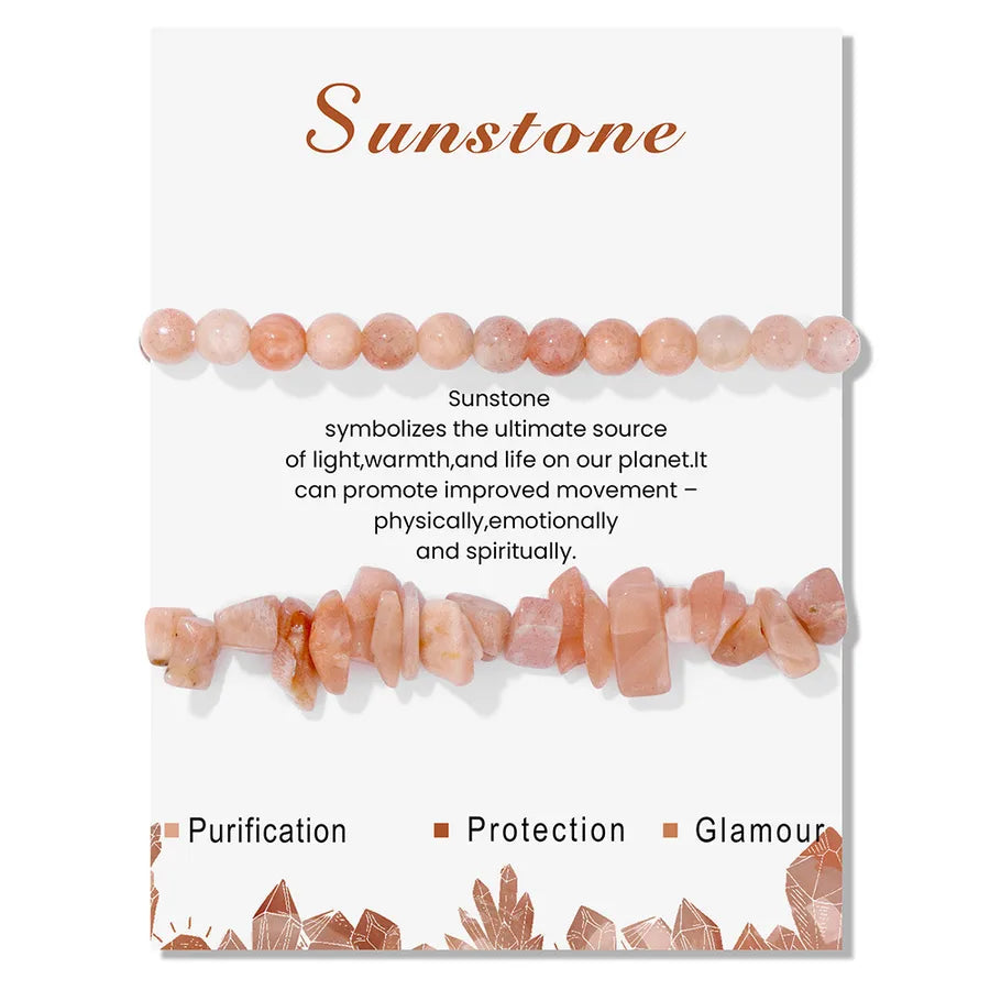 Elegant Geometric natural stone Crystal Bracelets In Bulk