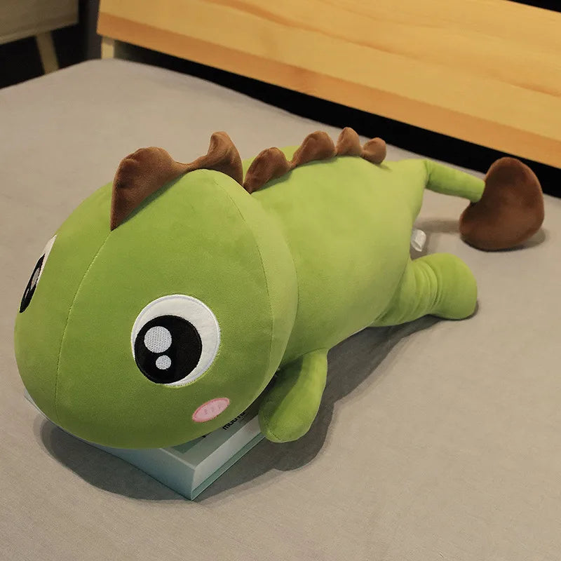Dinosaur Plush Toy Doll Pillow Sleeping Bed Doll Big Doll Clip Leg Pillow Birthday Gift for Girls
