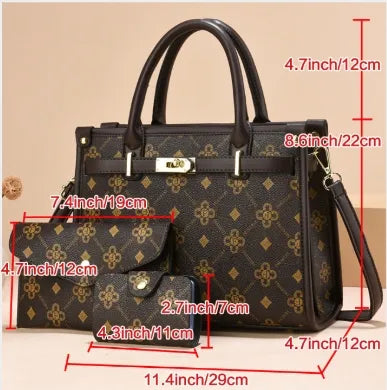 [Women's Bag Wholesale]  New Women's Bag Women's Large Capacity Handbag Middle-aged Mother Shoulder Crossbody Bag