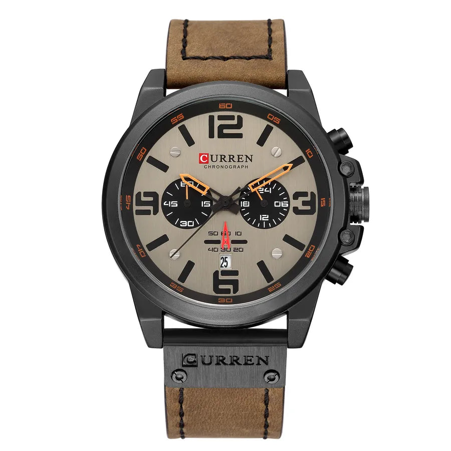 sports letter buckle quartz men's watches