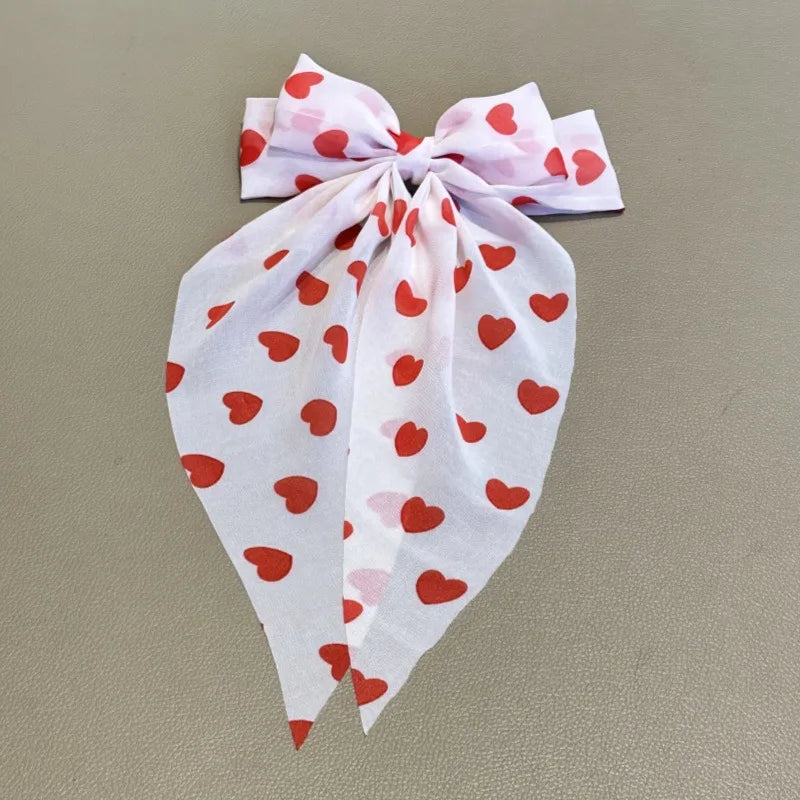 Sweet Women's Bow Knot Cloth Hair Clip