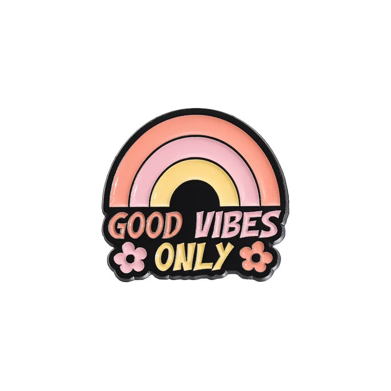Creative Cartoon Rainbow Chest Pin Set Zinc Alloy Painted Cloud Shape Fashionable Men Women Lapel Pins Bag Decorations