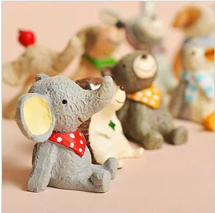 cute cartoon resin ornaments artificial decorations