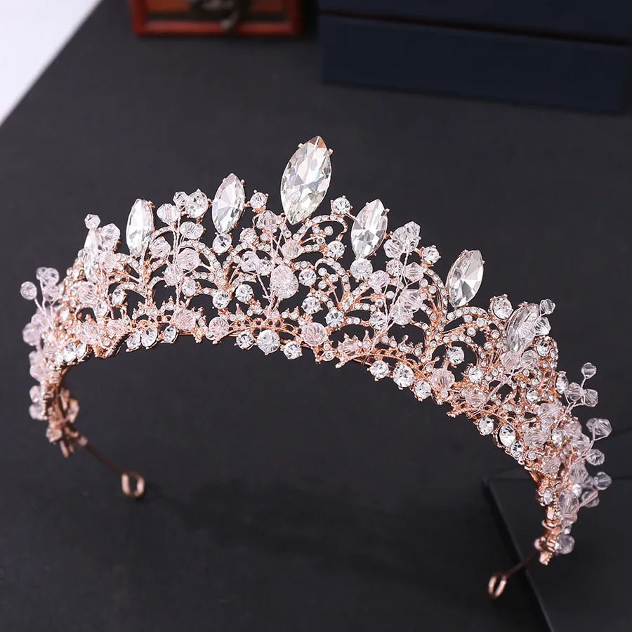 sweet crown alloy inlay rhinestones crown 1 piece