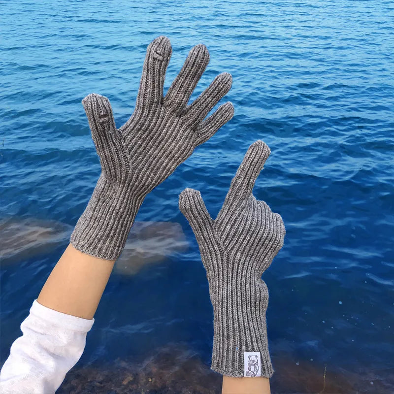 Women's Basic Modern Style Simple Style Solid Color Gloves