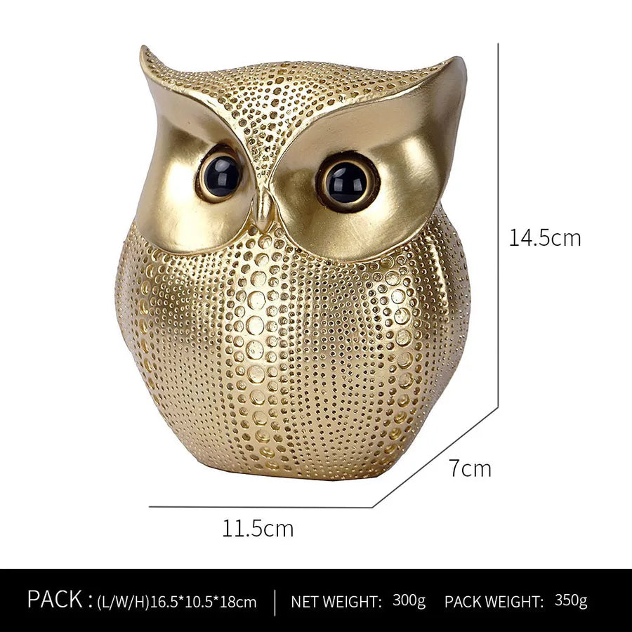 fashion cute resin owl home decoration crafts wholesale