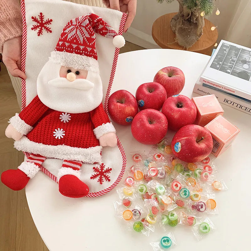 Christmas Fashion Santa Claus Snowman Nonwoven Party Christmas socks
