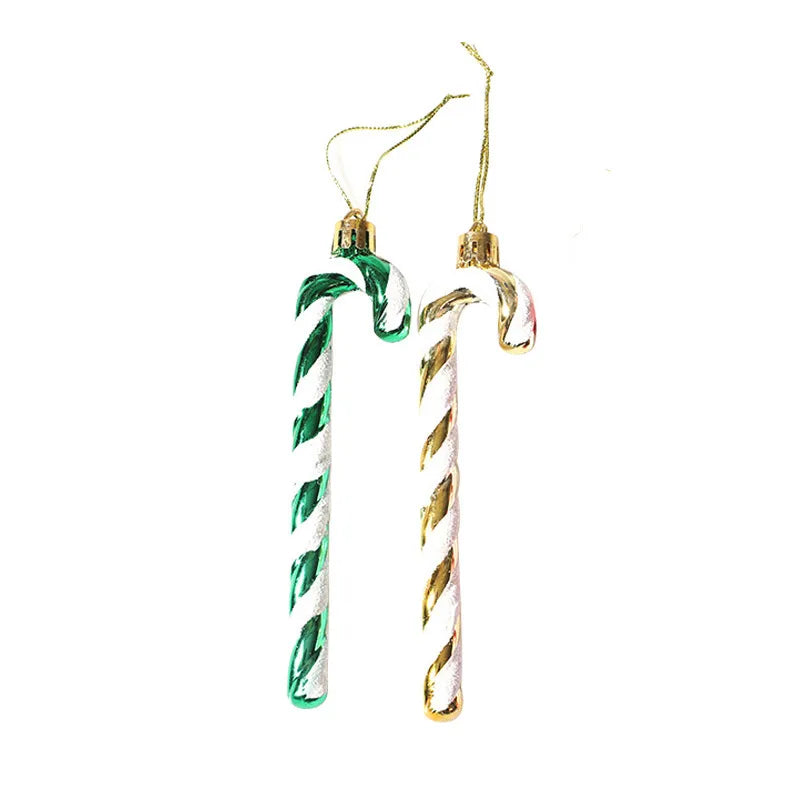 Christmas Tree Decoration Festive Atmosphere Plastic Cane Ornament Hanging Charms Christmas Holiday Decorations