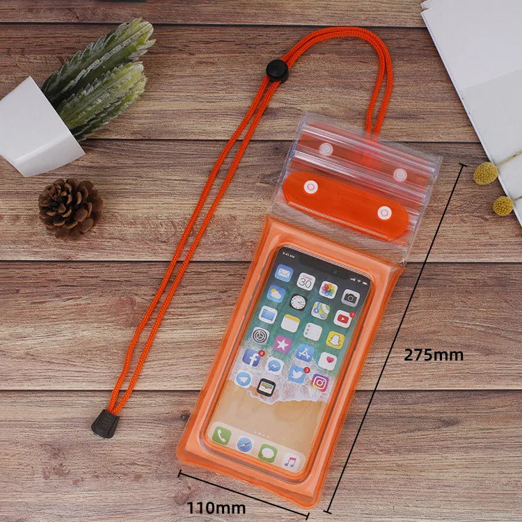 Casual Solid Color Tpu Waterproof Bag Swimming Accessories