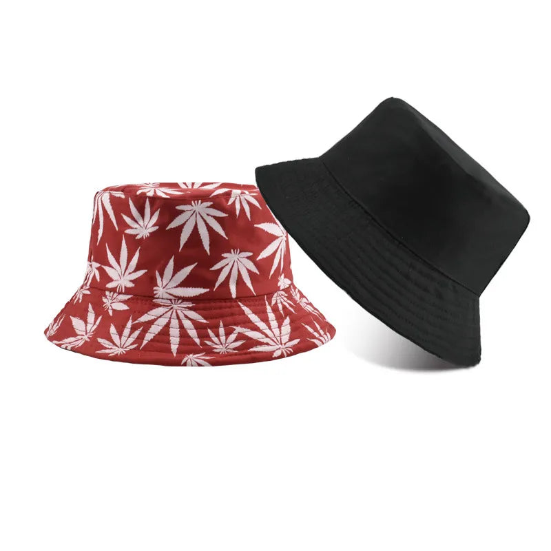 women's simple style solid color flat eaves bucket hat