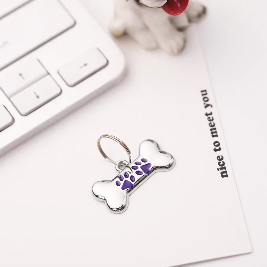 Basic Simple Style Metal Footprint Pet Accessories