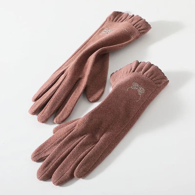 Women's Basic Simple Style Solid Color Gloves