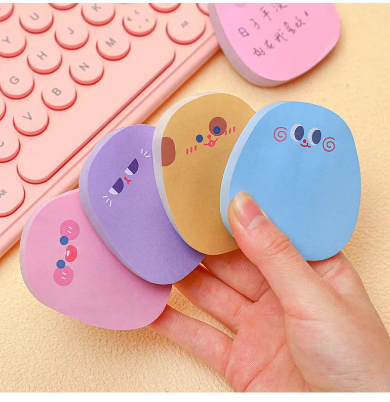 cute cartoon student stationery colorful message note sticker