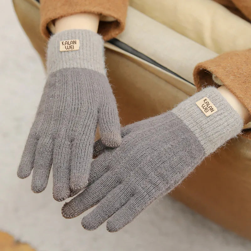unisex simple style solid color gloves 1 set
