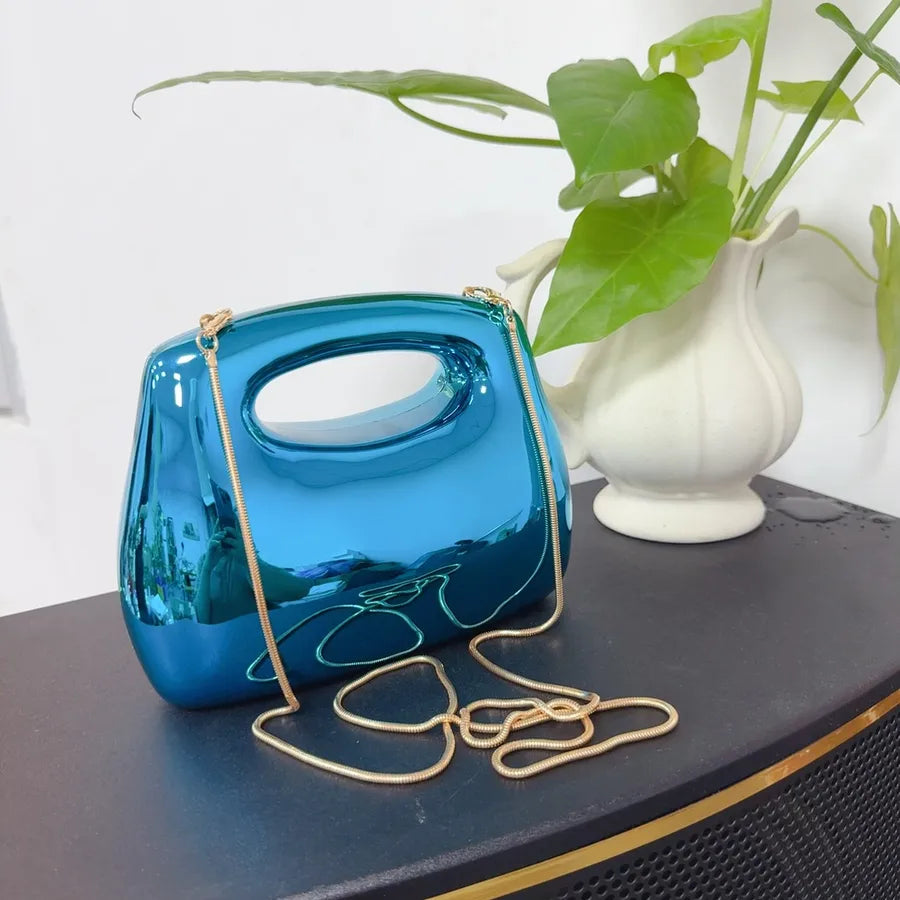 Women's Arylic Solid Color Streetwear Square Zipper Jelly Bag
