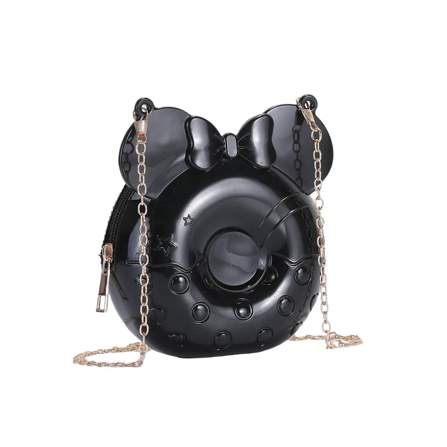 New Cute  Children's Bags Gel Bag Coin Purse Donut Mini Bag Shoulder Messenger Bag Foreign Trade