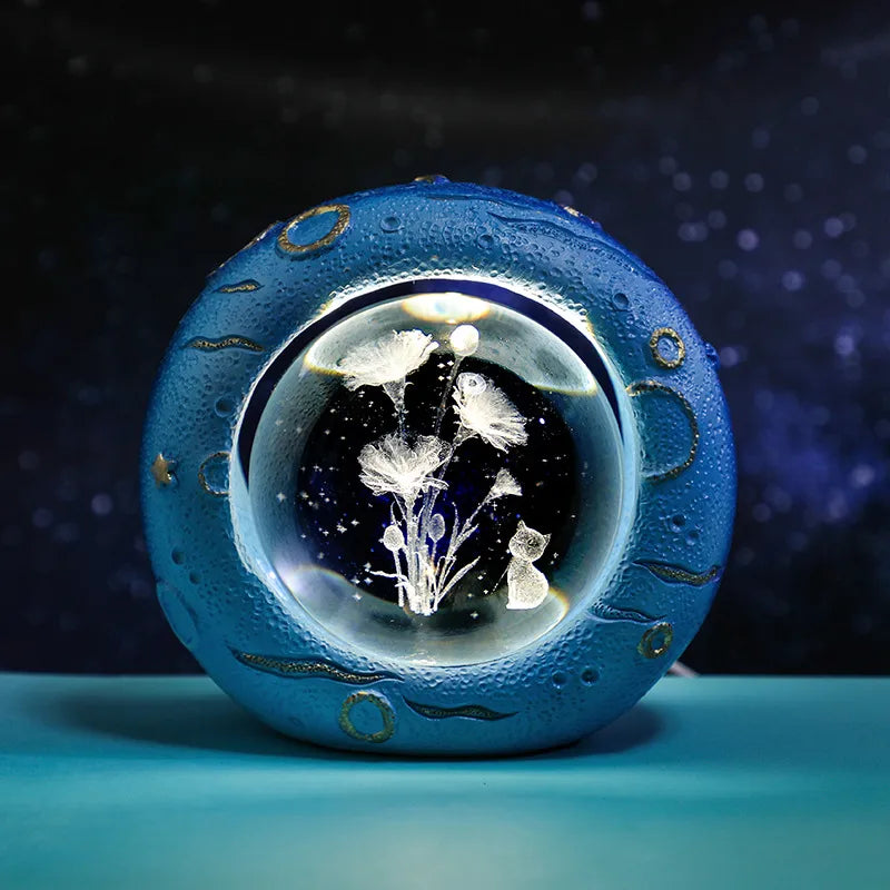 Simple Style Galaxy Dolphin Resin Crystal Lighting Accessories