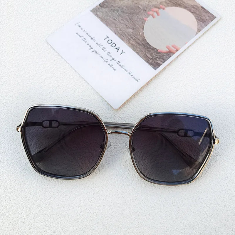 ig style solid color pc resin square full frame men's sunglasses