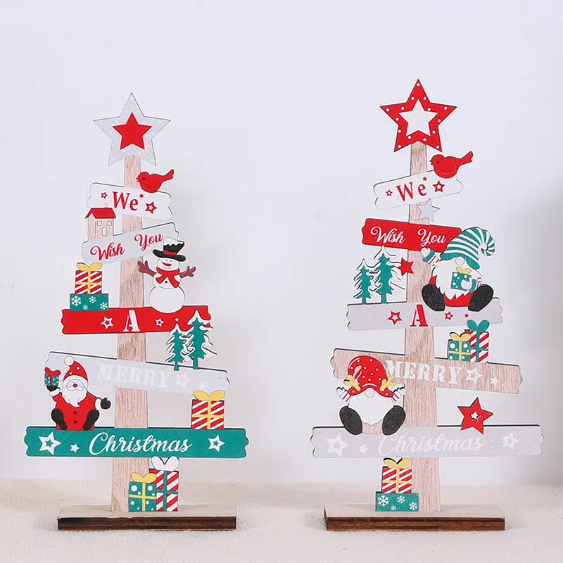 Christmas Cartoon Style Simple Style Letter Snowman Wood Holiday Festival Ornaments