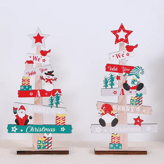 Christmas Cartoon Style Simple Style Letter Snowman Wood Holiday Festival Ornaments