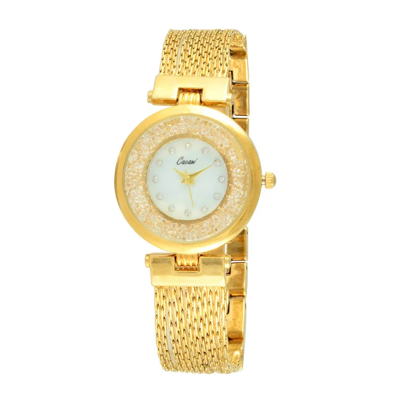 Retro Commute Solid Color Jewelry Buckle Quartz Watch