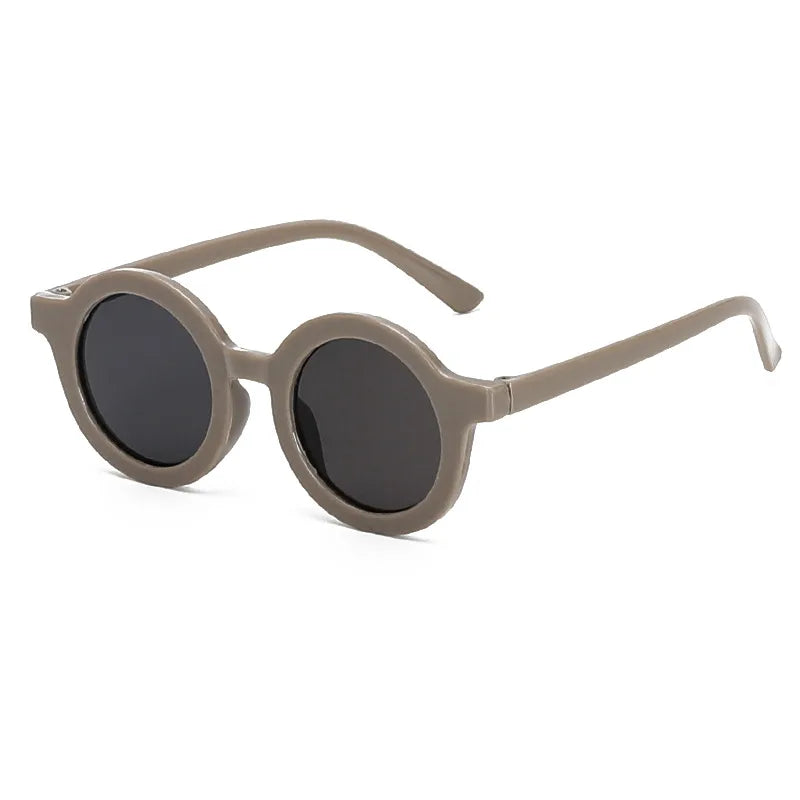 New Retro Round Frame Children's Sunglasses Anti-Blue Ultraviolet Trendy Men's Sunglasses Danish Frosted Multicolor Glasses