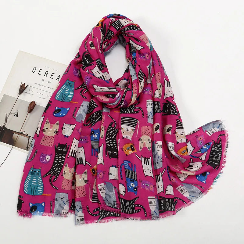 Women's Vacation Simple Style Animal Polyester Scarf