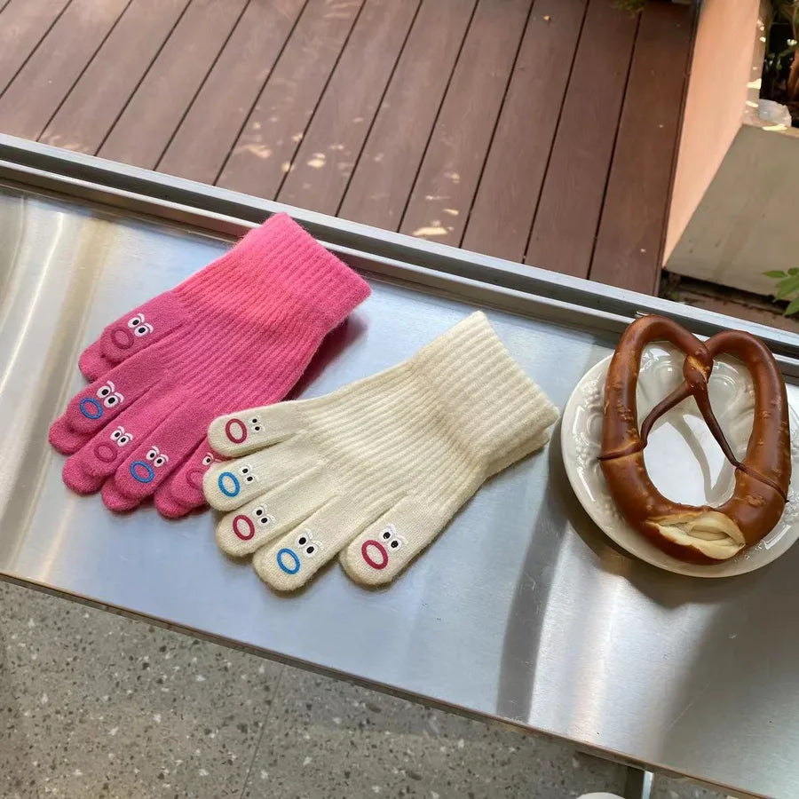 women's classic style solid color gloves 1 set