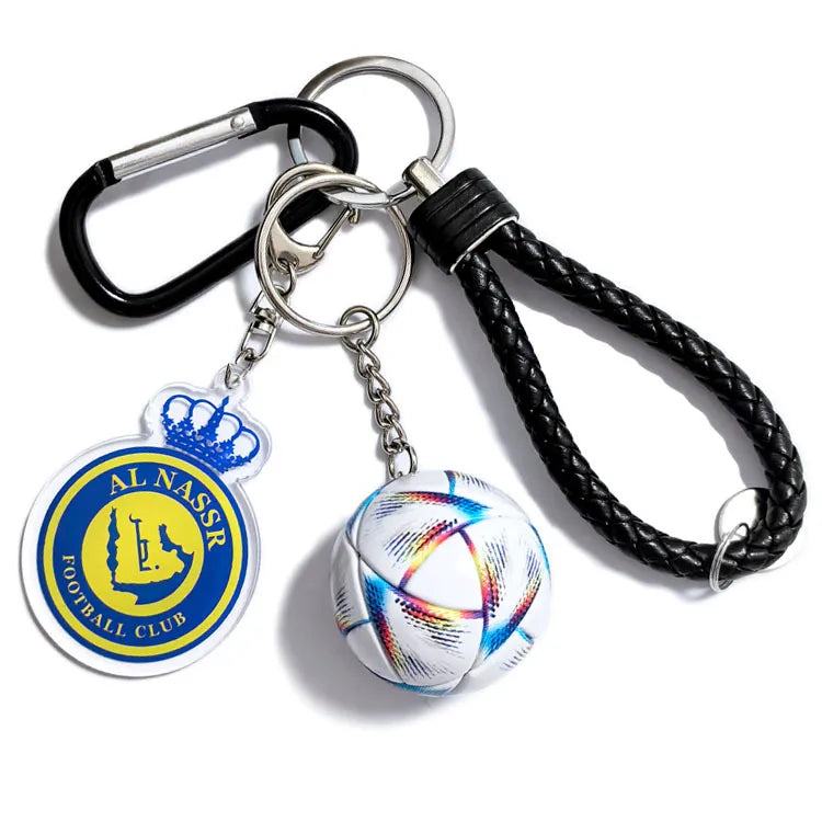 Streetwear Letter Football Acrylic + Plastic Plastic Unisex Spring Ring Trigger Clasp Closure Keychain