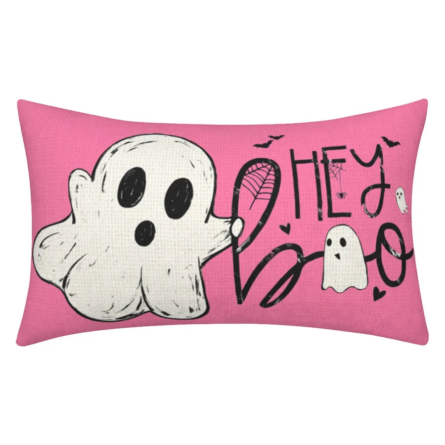Halloween Cute Funny letter Ghost Polyester Pillow Cases Couch & Sofa Decor