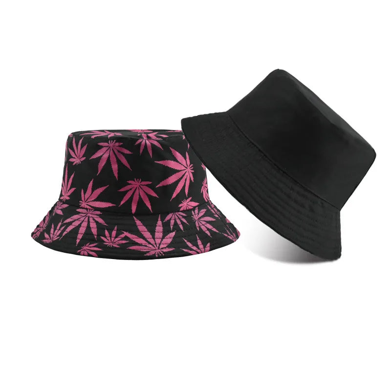 women's simple style solid color flat eaves bucket hat