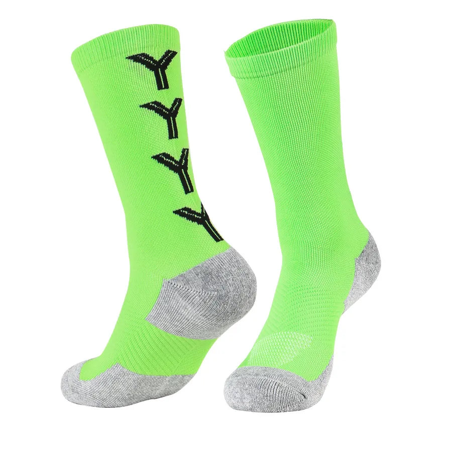 men's sports geometric cotton jacquard crew socks a pair