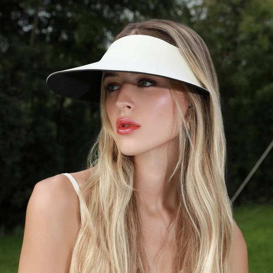 Women's Casual Simple Style Solid Color Solid Color Big Eaves Wide Eaves Sun Hat