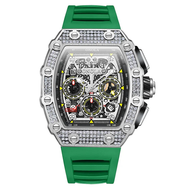 retro solid color buckle mechanical men's watches