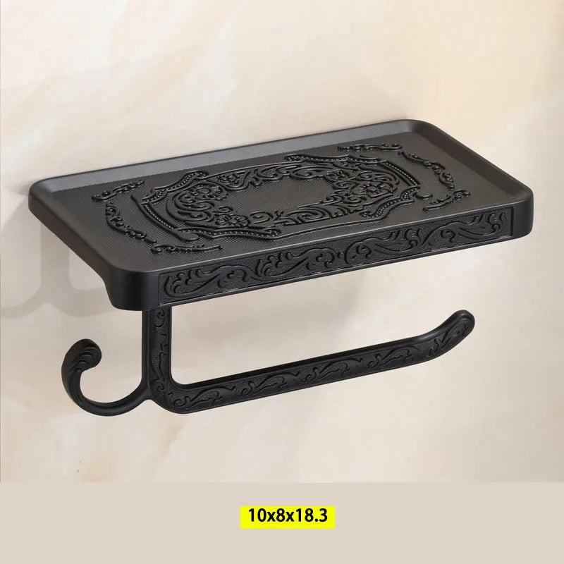 Classical Solid Color Alumimum Bathroom Racks