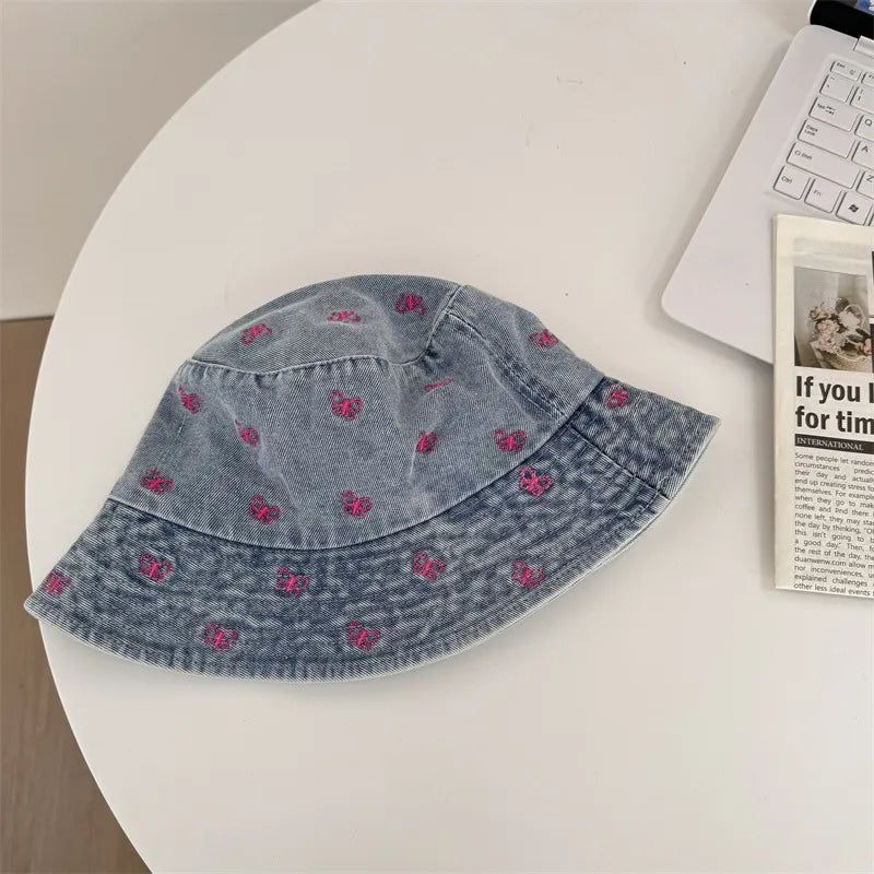 Women's Basic Butterfly Ear Warap Bucket Hat