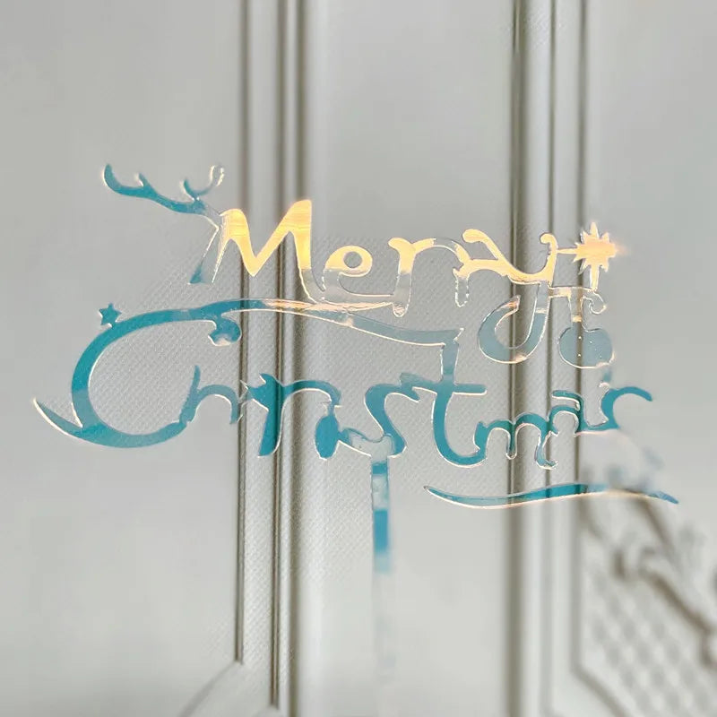 Christmas Letter Arylic Party Cake Decorating Supplies