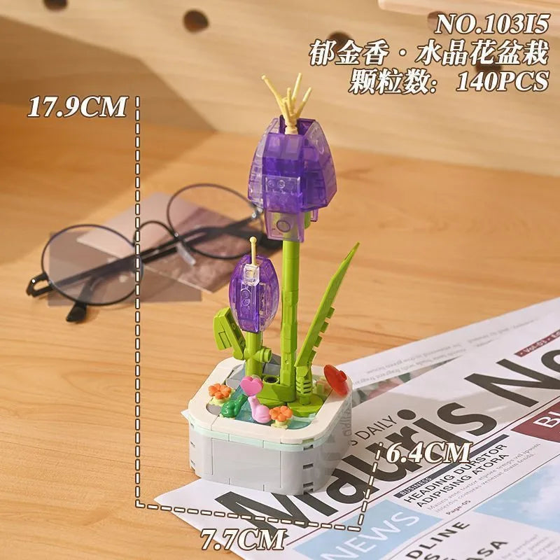 Kids(7-16Years) Children Unisex Flower ABS Building Toys Learning & Education Toys