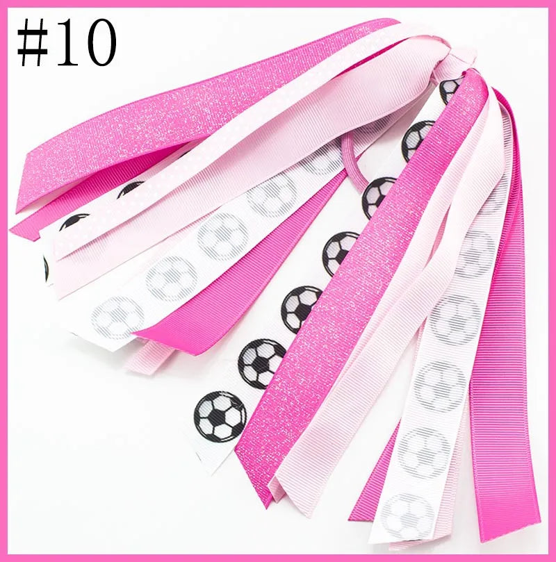 Sports Hair Accessories Football Volleyball Baseball Series Hair Rope Children Girls Cheer Strap