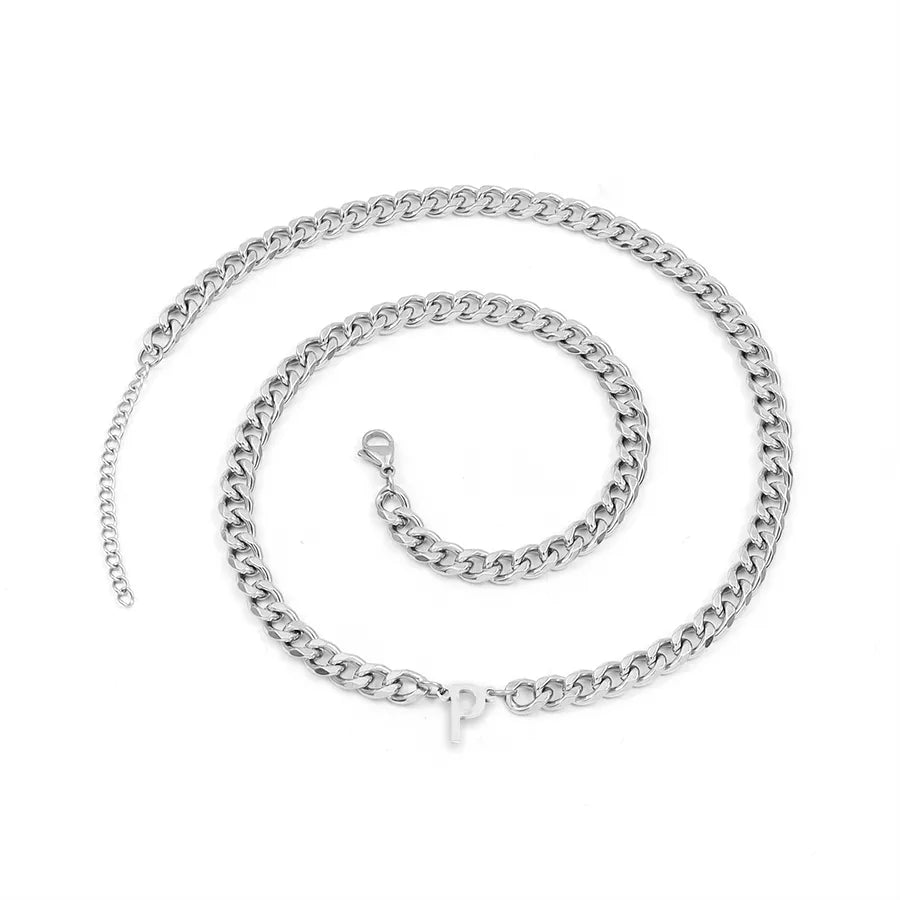 Retro Simple Style Classic Style Letter 201 Stainless Steel 304 Stainless Steel Men's Pendant Necklace
